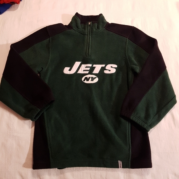 New York Jets fleece 1/4 zip 10/12 kids - Picture 1 of 6